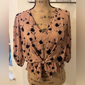 Pink Large Floral Blouse from Sienna Sky